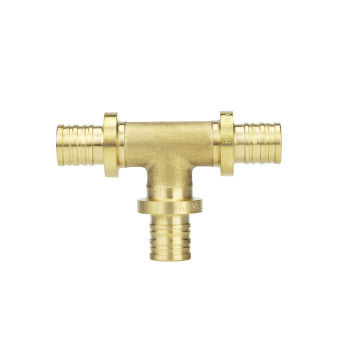 Тройник латунный Varmega Slide-fit, равносторонний 25